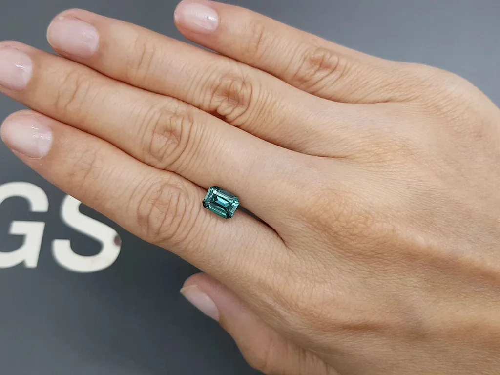 Lagoon blue tourmaline in octagon cut 1.82 carats Image №2