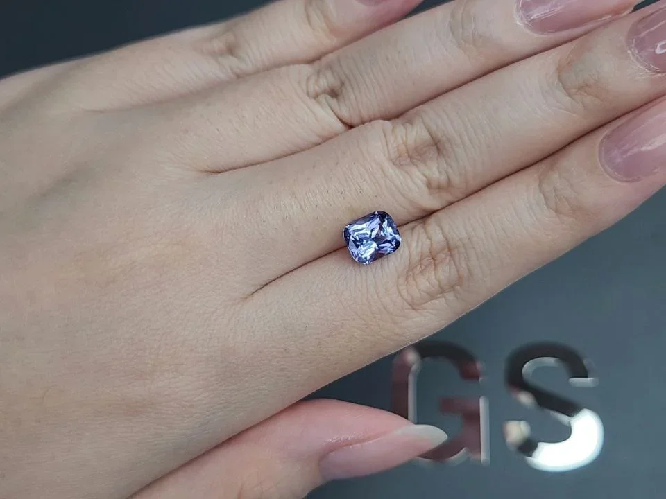 Lavender spinel in cushion cut 2.07 carats, Tanzania Image №2