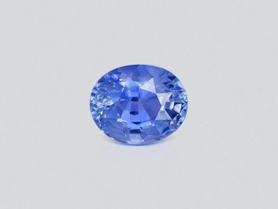 Pastel blue sapphire in oval cut 3.63 carats, Sri Lanka photo