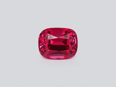 Spinel Mahenge Vibrant Pink-Red cushion cut  6.27 carats, Tanzania  photo