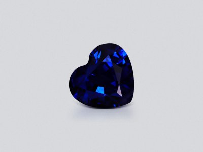 Royal Blue sapphire in heart cut 1.31 carats, Sri Lanka photo