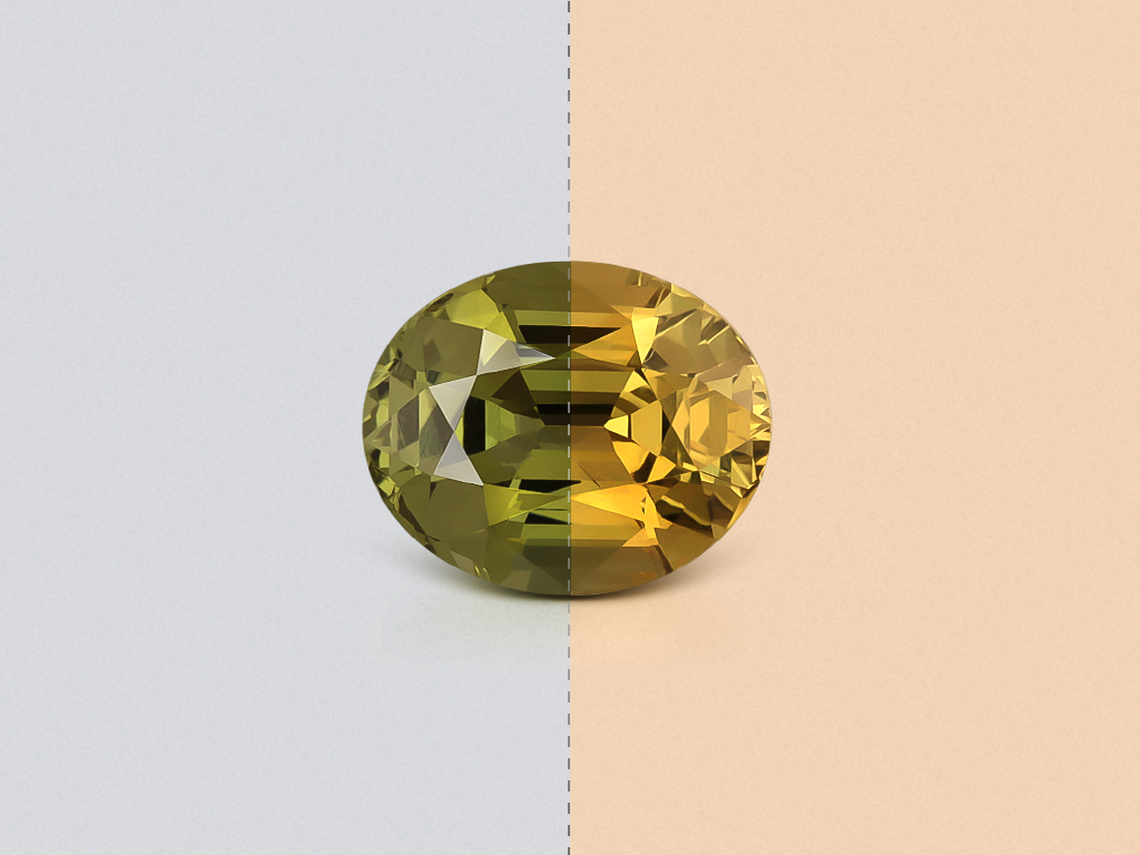 Alexandrite color change oval cut 1.55 carats, Sri Lanka Image №1