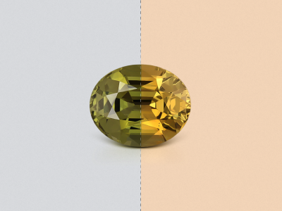 Alexandrite color change oval cut 1.55 carats, Sri Lanka photo