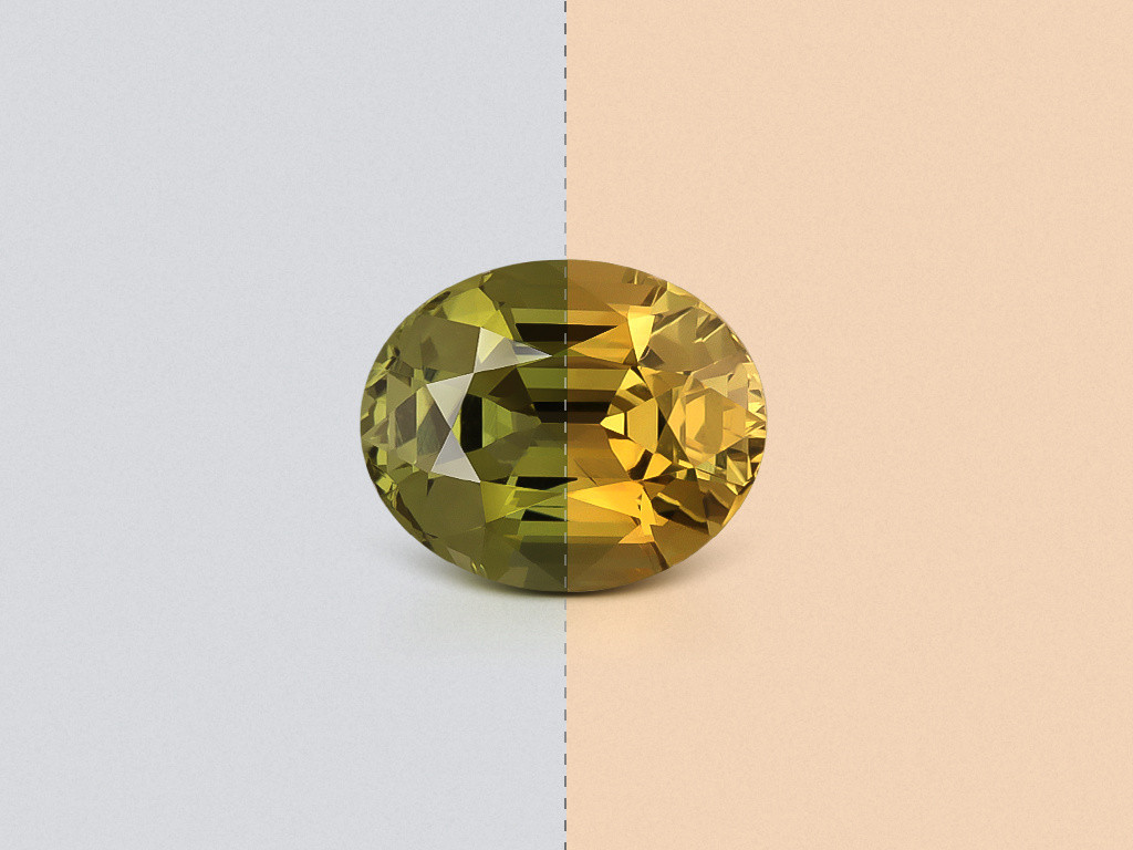 Alexandrite color change oval cut 1.55 carats, Sri Lanka Image №1