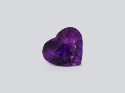 Unheated purple sapphire heart shape 2.55 carats, Sri Lanka photo