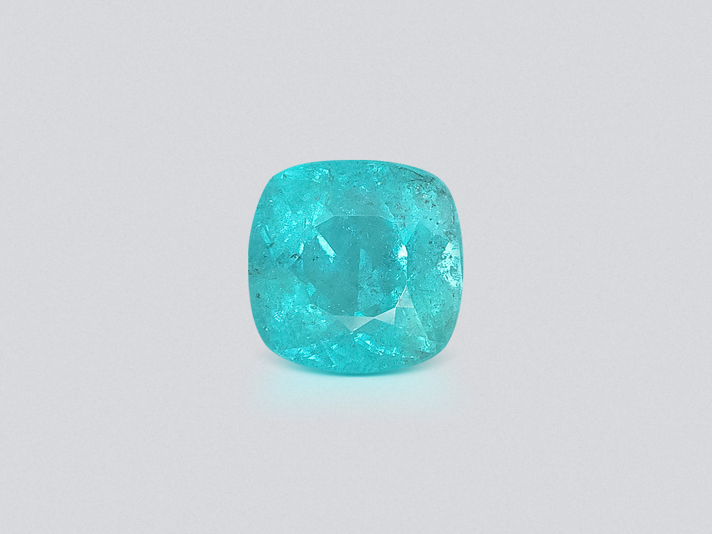 Tourmaline Paraiba cushion cut 3.69 carats, Africa Image №1