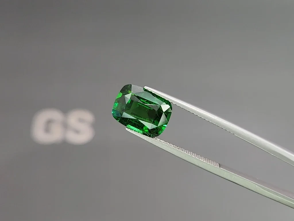 Garnet tsavorite cushion cut 5.49 carats, Africa Image №3