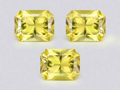 Set of lemon quartz high precision radiant cut 45.00 carats,  Africa photo