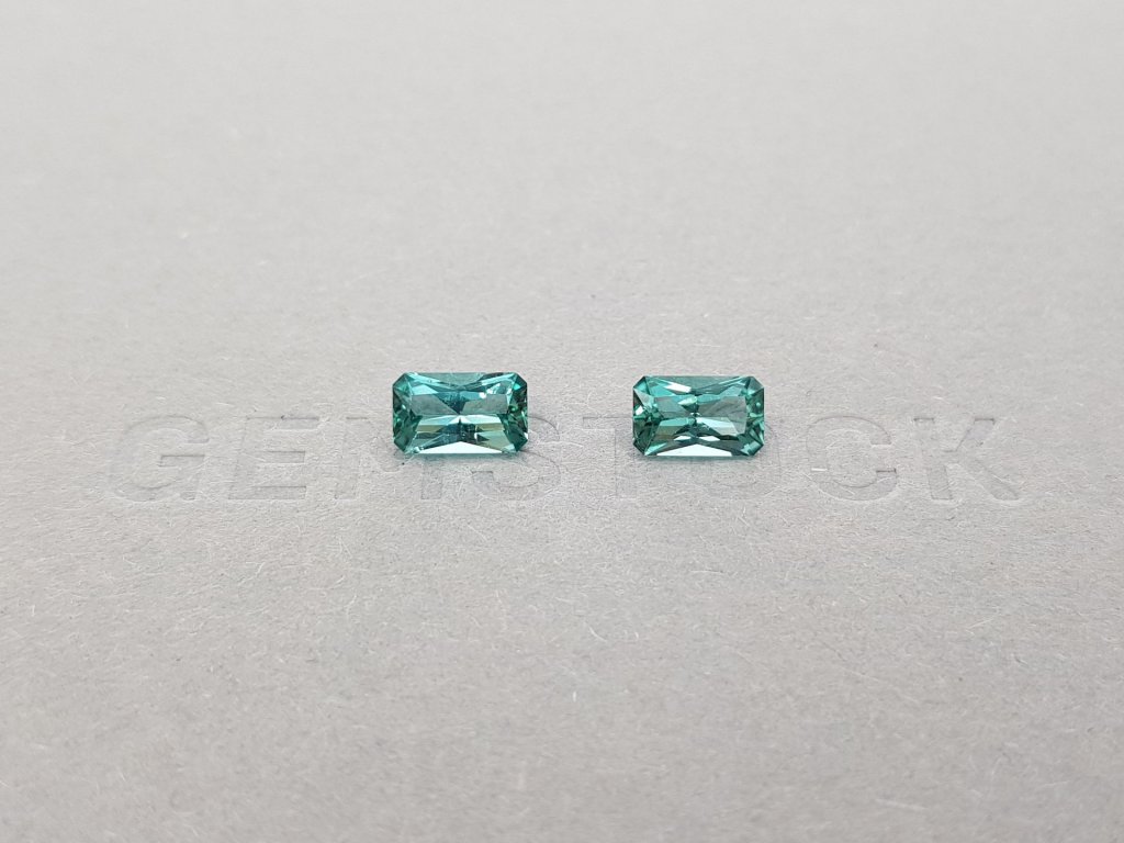 Pair of indicolites 1.64 ct, Afghanistan Image №1