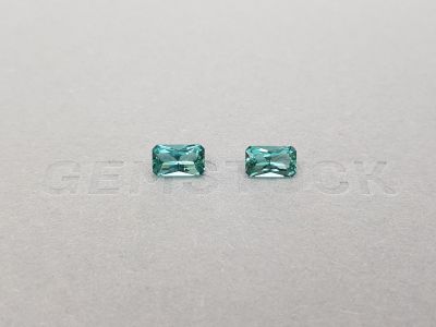 Pair of indicolites 1.64 ct, Afghanistan photo