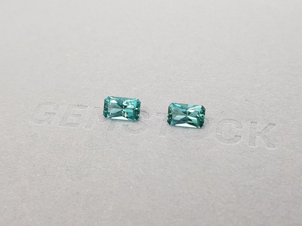 Pair of indicolites 1.64 ct, Afghanistan Image №2