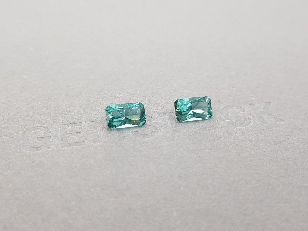 Pair of indicolites 1.64 ct, Afghanistan Image №3