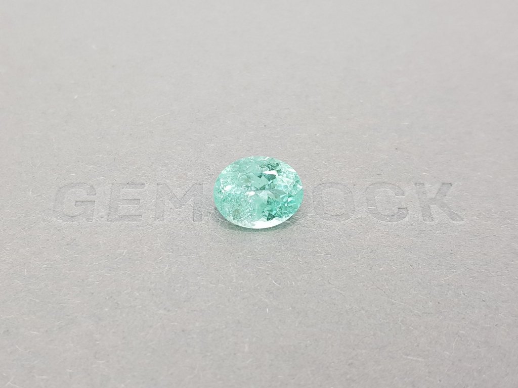 Blue-green Paraiba tourmaline from Mozambique 3.46 ct, GIA Image №1