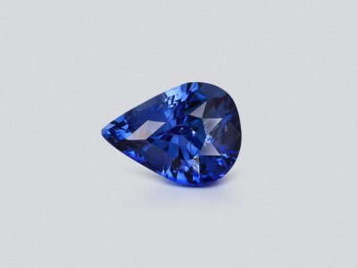 Royal Blue sapphire in pear cut 2.02 carats, Sri Lanka photo