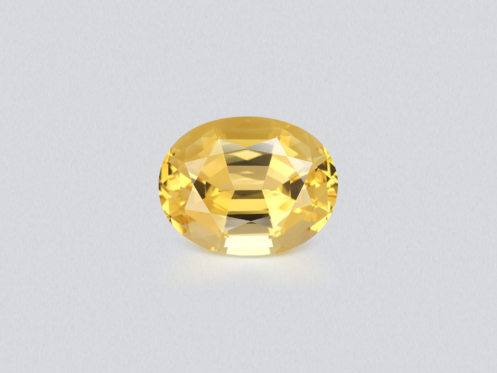 10.41-carat yellow citrine, precision oval cut, Africa Image №1