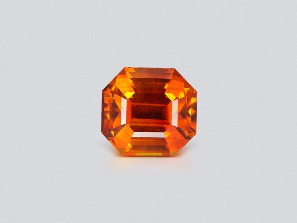 Fanta orange sapphire in octagon cut 5.13 carats, Sri Lanka Image №1