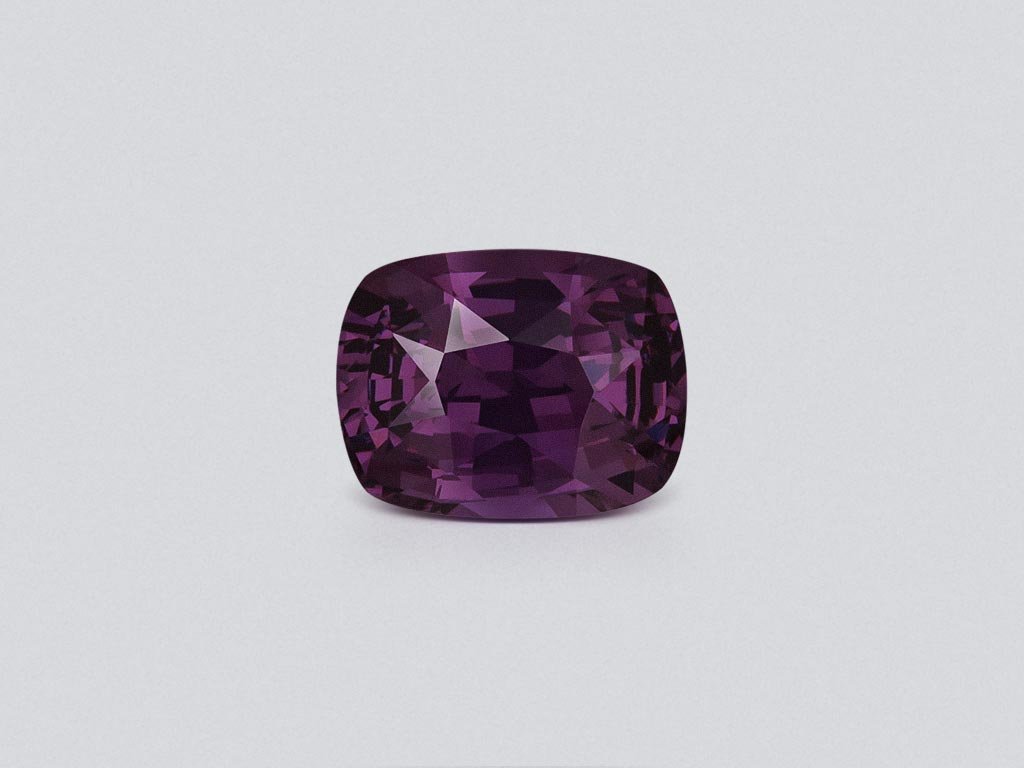 Purple cushion-cut spinel 3.20 carats, Tanzania Image №1