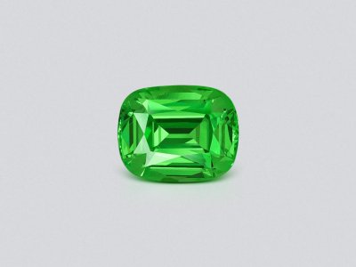 Neon Green tsavorite garnet in cushion cut 1.69 carats, Tanzania photo