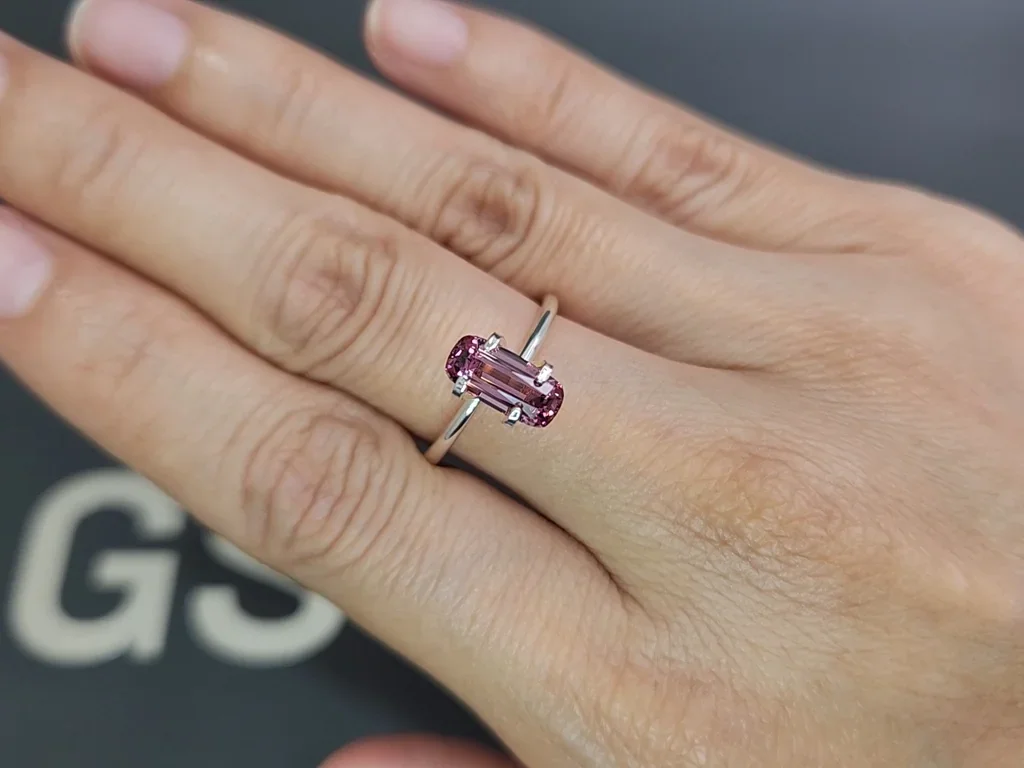 Rhodolite garnet cushion cut 1.57 carats, Tanzania  Image №5