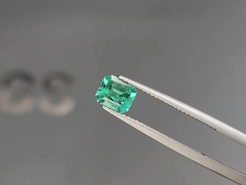 Emerald octagon cut 0.89 carats, Columbia Image №3