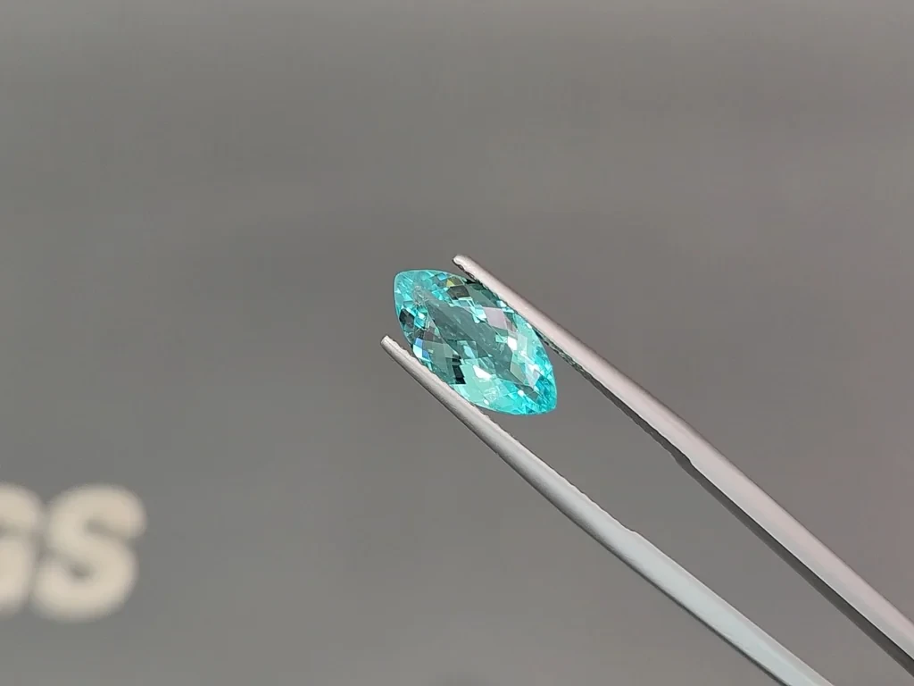 Neon blue tourmaline Paraiba marquise cut 2.20 carats, Africa Image №3