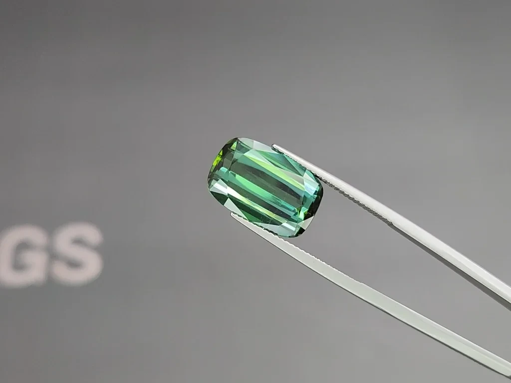 Set of green tourmalines cushion cut 25.55 carats, Africa Image №3