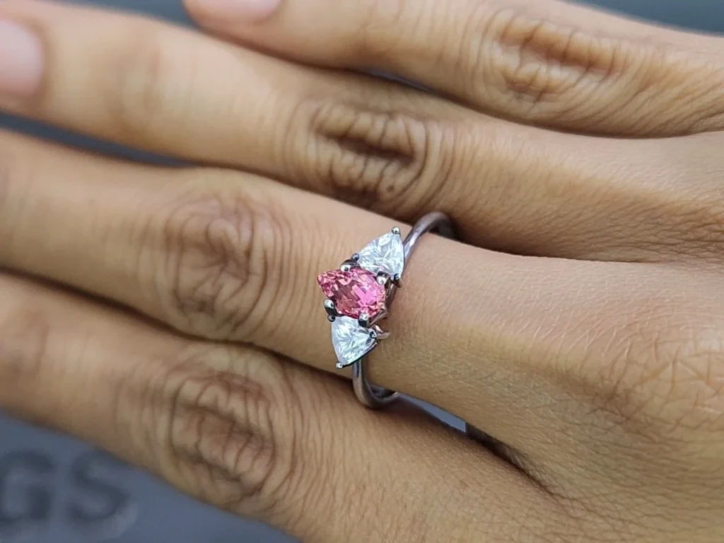 Unheated sapphire Padparadscha pear cut 1.18 carats, Sri Lanka  Image №5