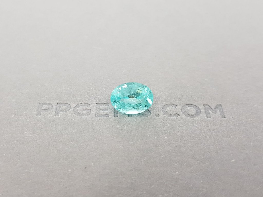 Blue Paraiba tourmaline from Mozambique 3.67 ct, GIA Image №1