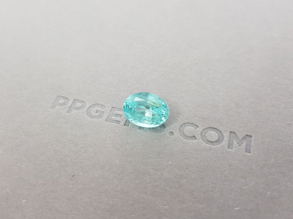 Blue Paraiba tourmaline from Mozambique 3.67 ct, GIA Image №2