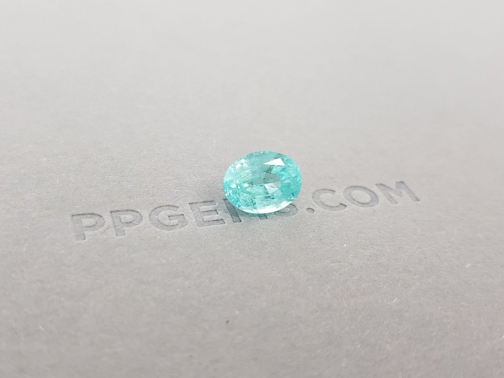 Blue Paraiba tourmaline from Mozambique 3.67 ct, GIA Image №3