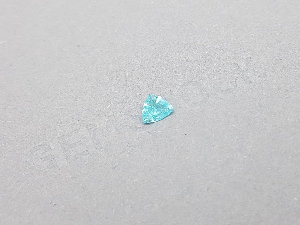 Paraiba tourmaline in a rare cut trillion 0.43 carats Image №2