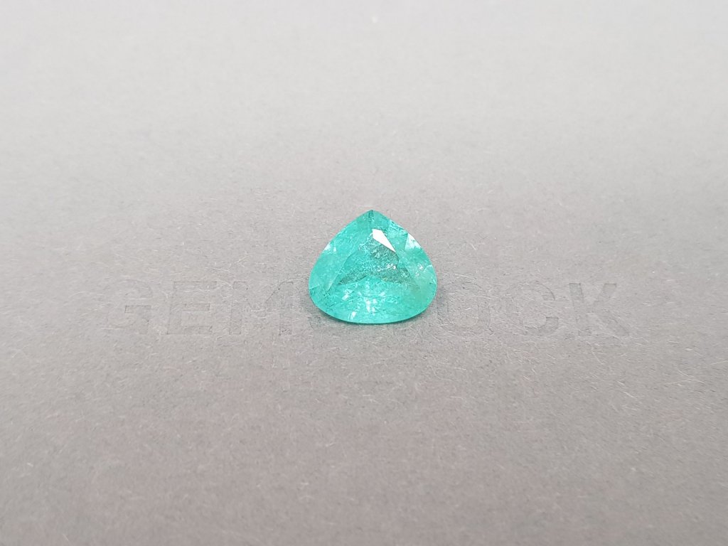 Neon greenish blue tourmaline Paraiba 3.72 ct, Mozambique Image №1