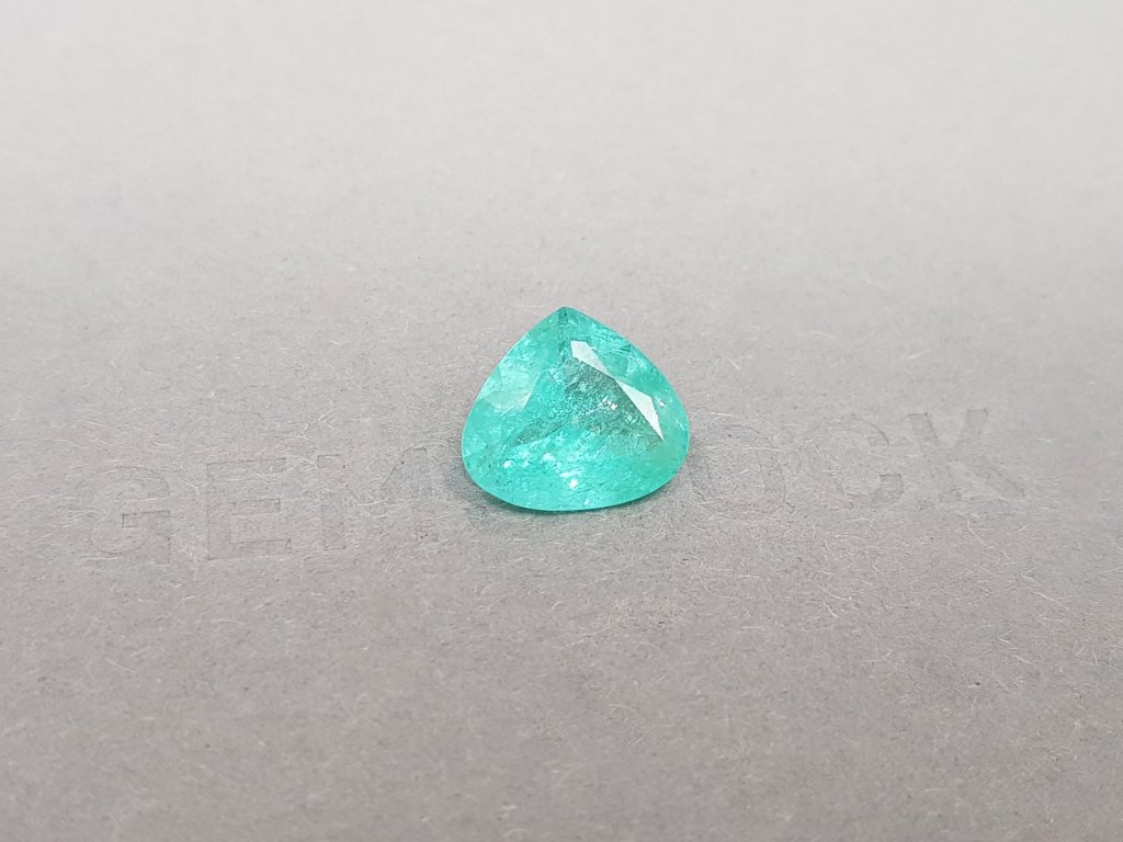 Neon greenish blue tourmaline Paraiba 3.72 ct, Mozambique Image №2