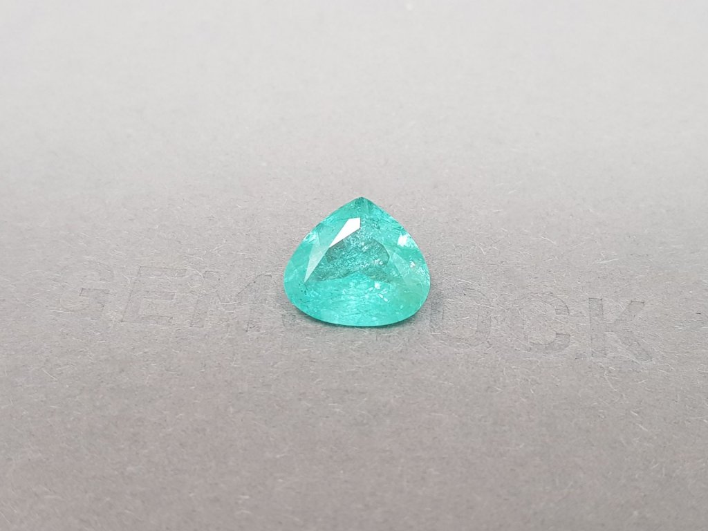 Neon greenish blue tourmaline Paraiba 3.72 ct, Mozambique Image №3