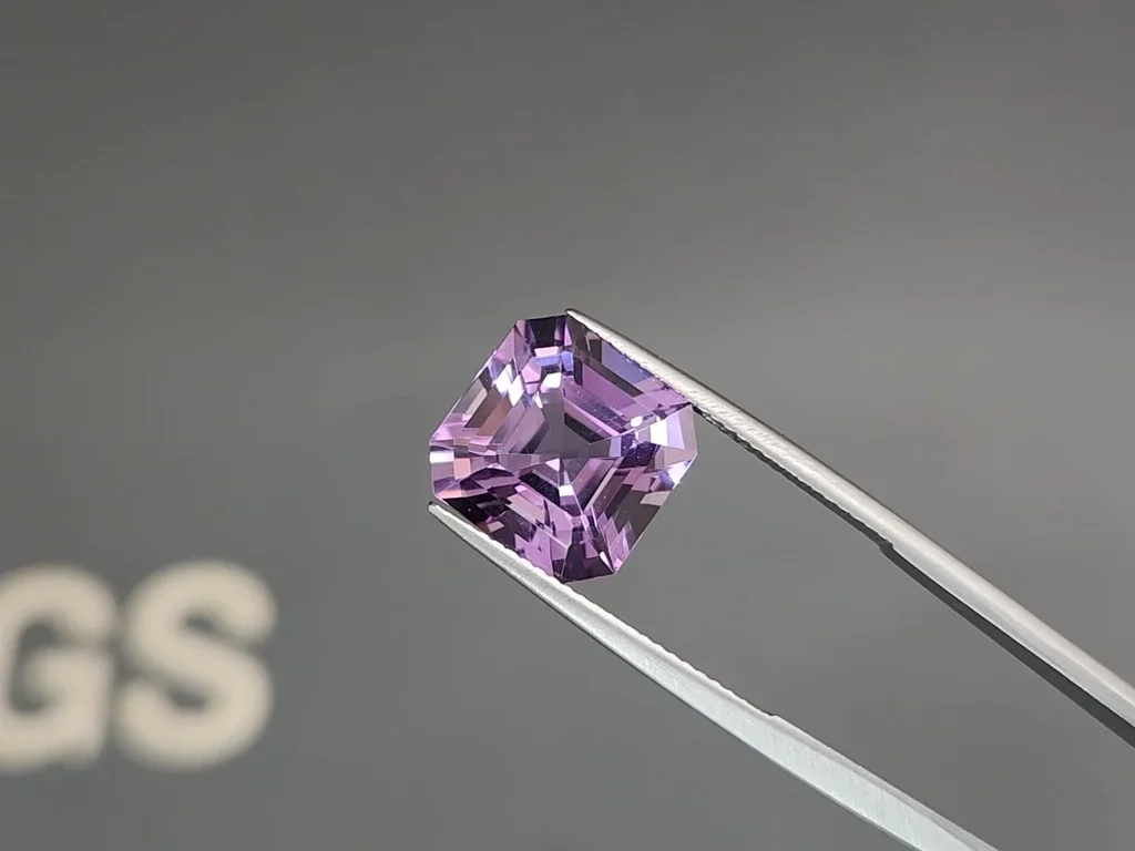 Purple asscher cut amethyst 7.67 carats, Sri Lanka Image №3