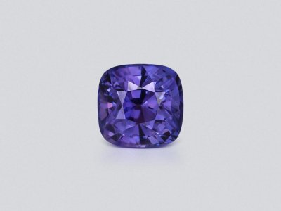 Purple sapphire in cushion cut 6.12 carats, Madagascar  photo