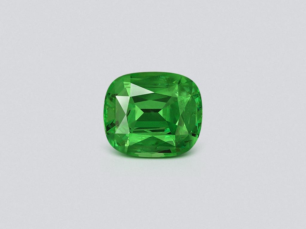 Neon Green tsavorite garnet in cushion cut 2.11 carats, Tanzania Image №1
