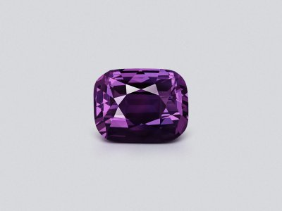 Sapphire color change in cushion cut 6.75 carats, Sri Lanka photo