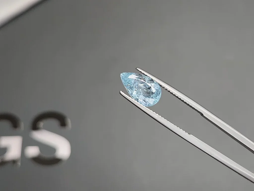 Tourmaline paraiba pear cut 3.14 carats, Mozambique Image №3
