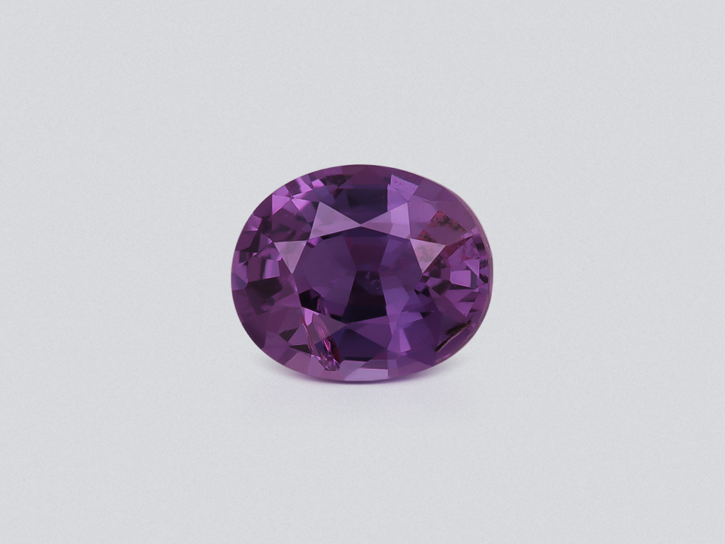 Unheated purple sapphire oval cut 1.21 carats, Sri Lanka Image №1