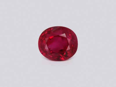 Unheated ruby Pigeon's Blood oval cut 2.00 carats, Burma (Mogok) photo