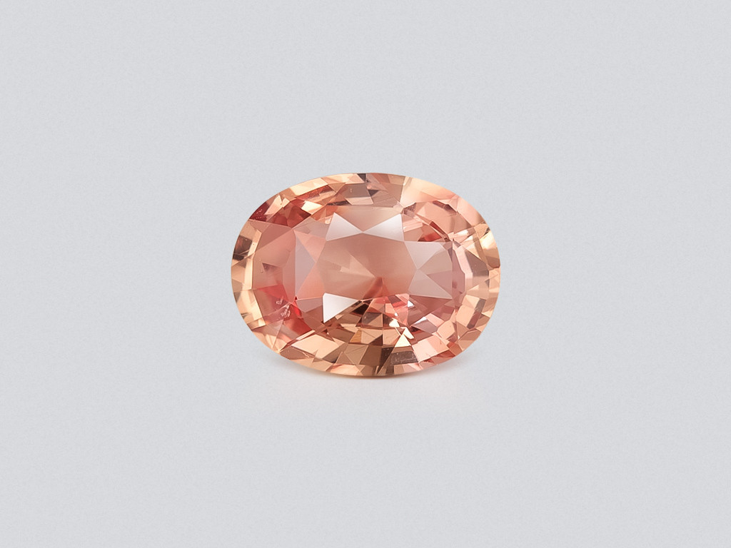 Unheated sapphire Padparadscha oval cut 1.03 carats, Sri Lanka  Image №1