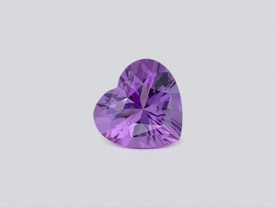 Amethyst precision cut heart shape 4.78 carats, Brazil photo