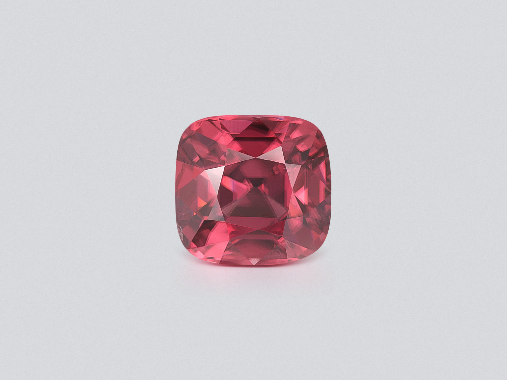 Purple zircon cushion cut 6.81 carats, Tanzania Image №1