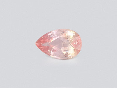 Unheated sapphire Padparadscha pear shape 11.62 carats, Sri Lanka photo