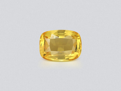 Yellow sapphire cushion cut 1.13 carats, Madagascar photo