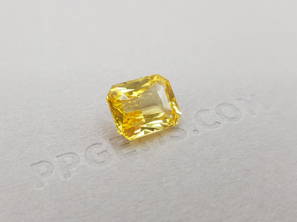 Unheated Yellow Sapphire 5.62 ct Image №3
