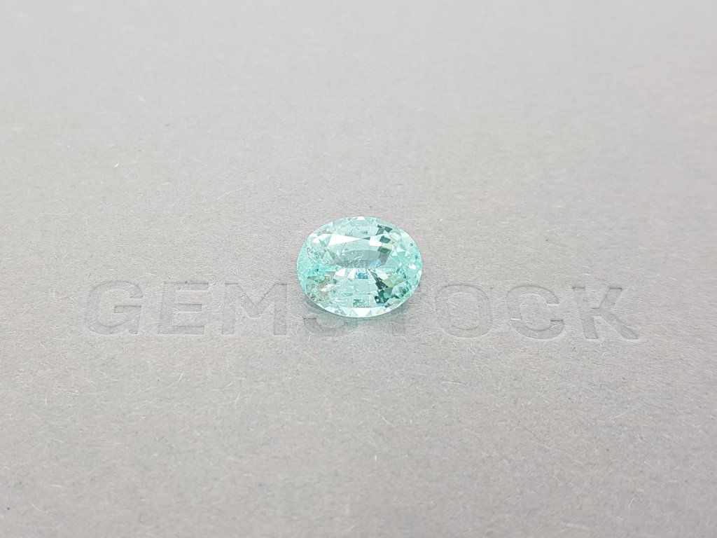 Light blue Paraiba tourmaline, 4.11 ct oval cut, GFCO Image №1