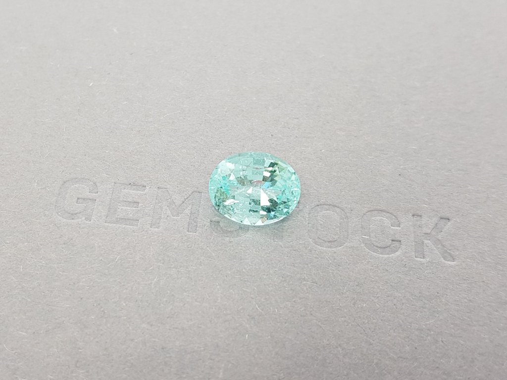 Light blue Paraiba tourmaline, 4.11 ct oval cut, GFCO Image №3