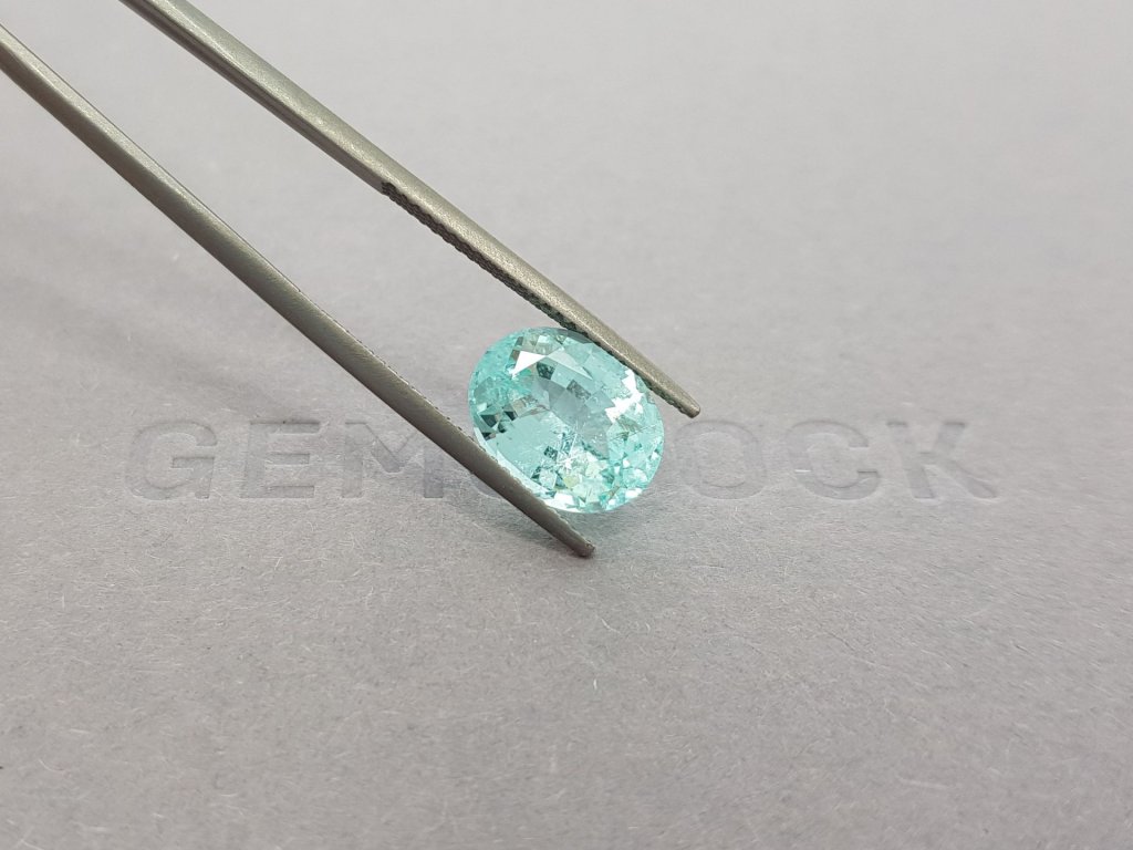 Light blue Paraiba tourmaline, 4.11 ct oval cut, GFCO Image №4